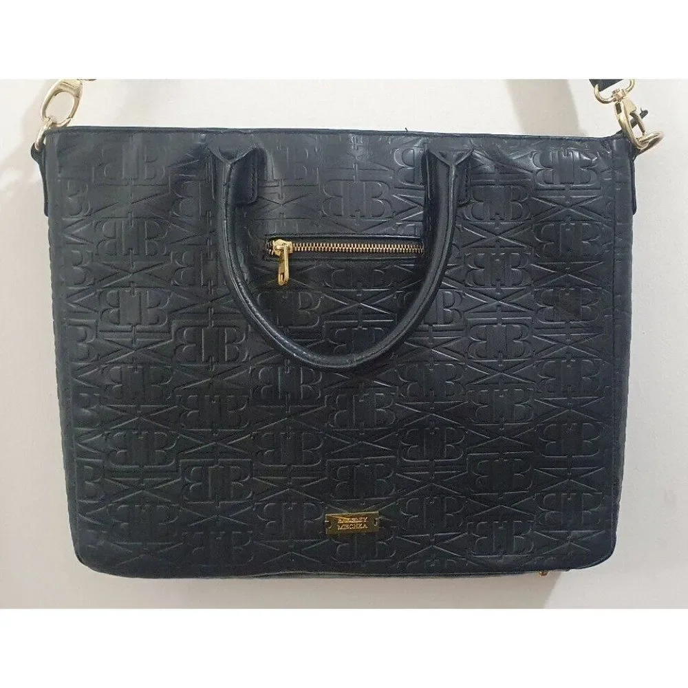 Badgley Mischka Debossed Handle Bag